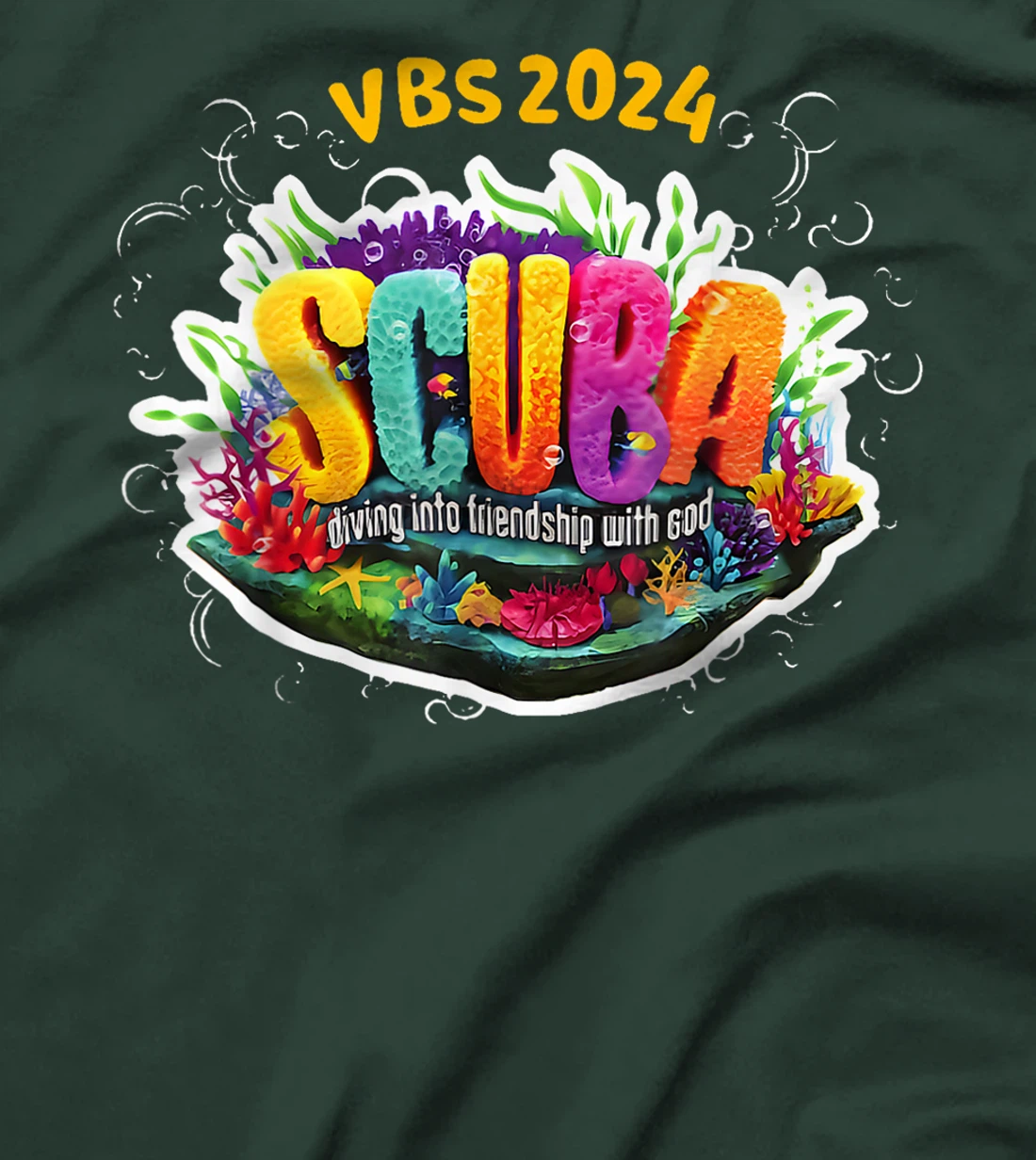 Matching VBS 2024 Scuba Diving Into Friendship With God T-Shirt