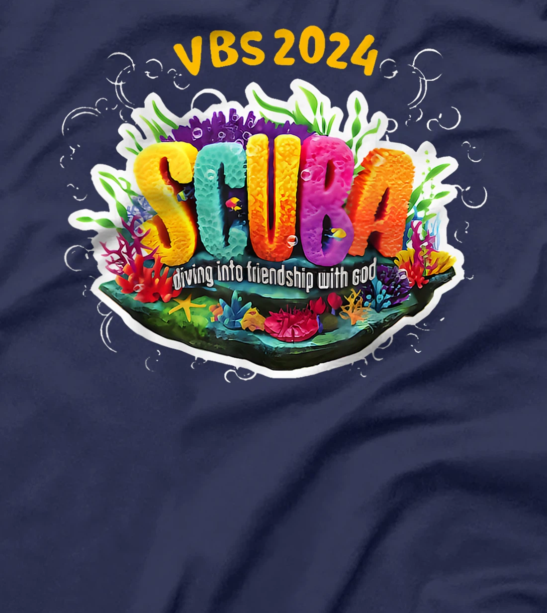 Matching VBS 2024 Scuba Diving Into Friendship With God T-Shirt