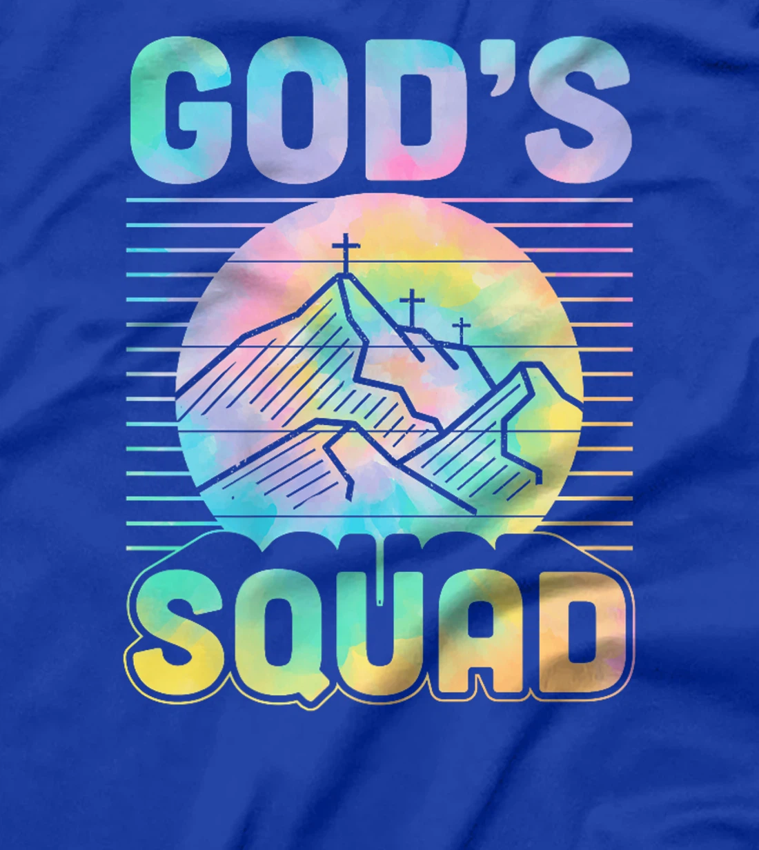 God's Squad Christian Retro Vintage Style Mountain Premium T-Shirt