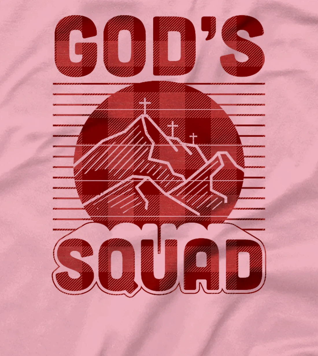 God's Squad Christian Retro Vintage Style Mountain Premium T-Shirt