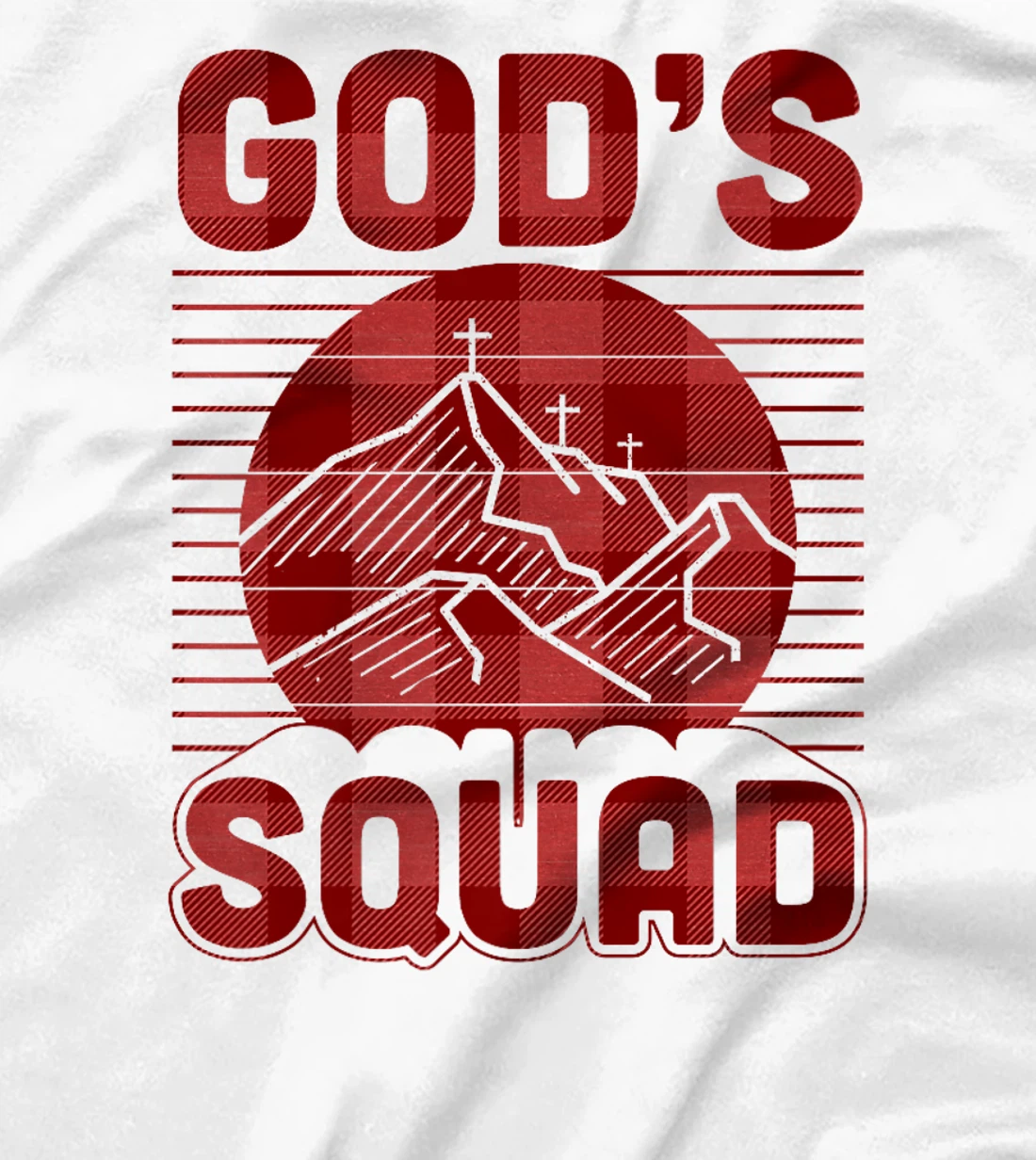 God's Squad Christian Retro Vintage Style Mountain Premium T-Shirt