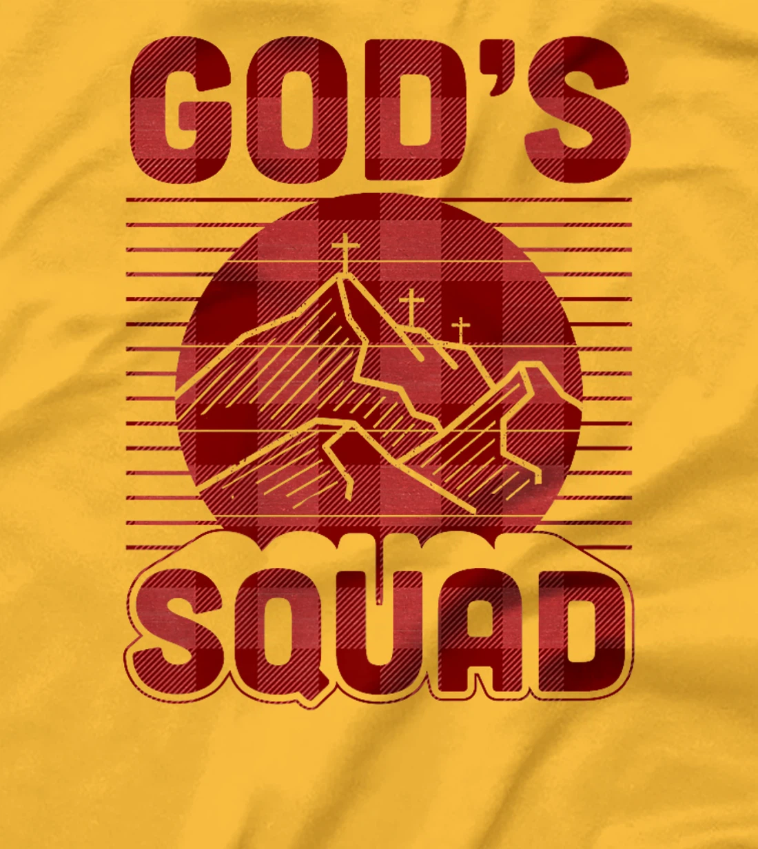 God's Squad Christian Retro Vintage Style Mountain Premium T-Shirt