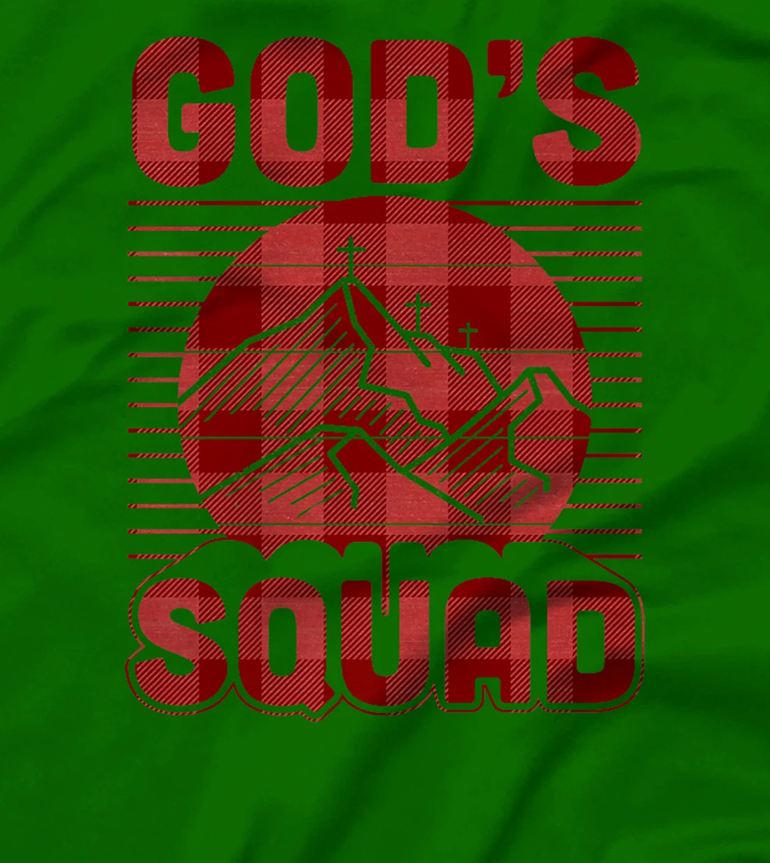 God's Squad Christian Retro Vintage Style Mountain Premium T-Shirt