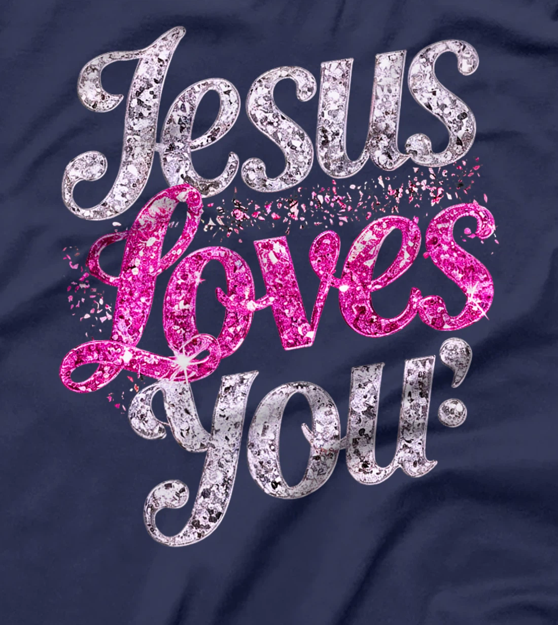 Woman Jesus Loves You Heart Christian Girls Religious God Premium T-Shirt