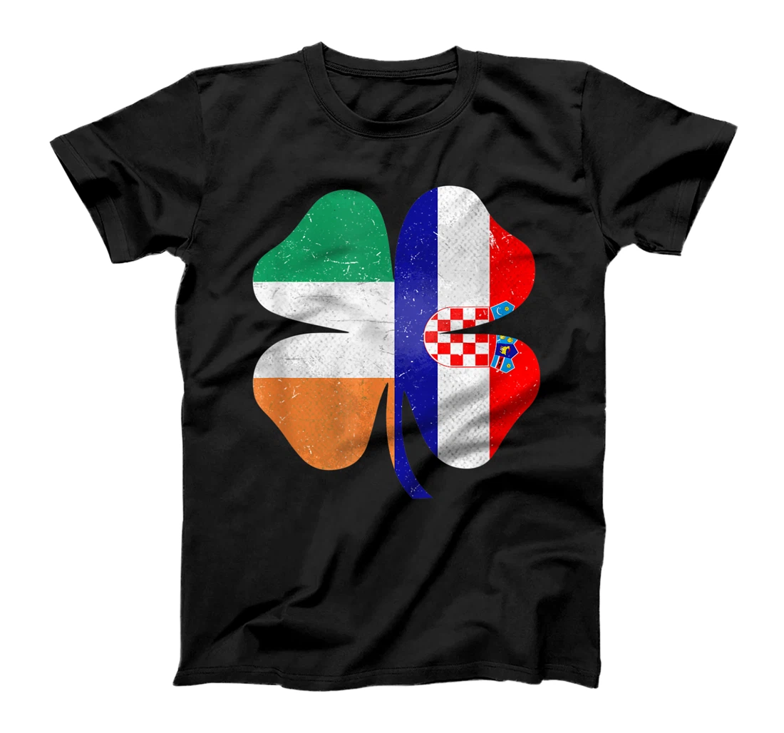 Croatian Irish Shamrock Croatia Ireland St. Patrick's Day T-Shirt