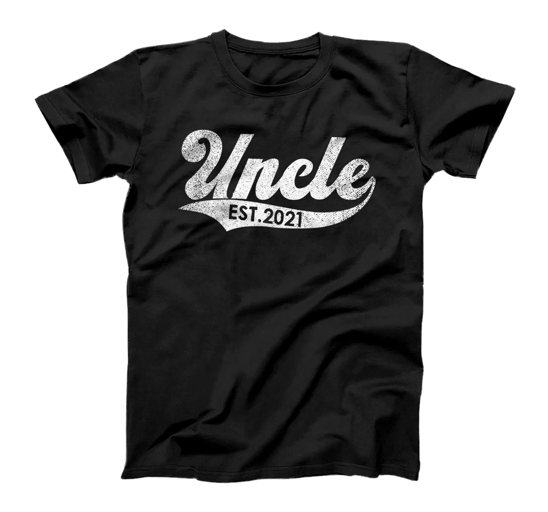 Vintage Fathers Day Promoted to Uncle Est. 2021 T-Shirt