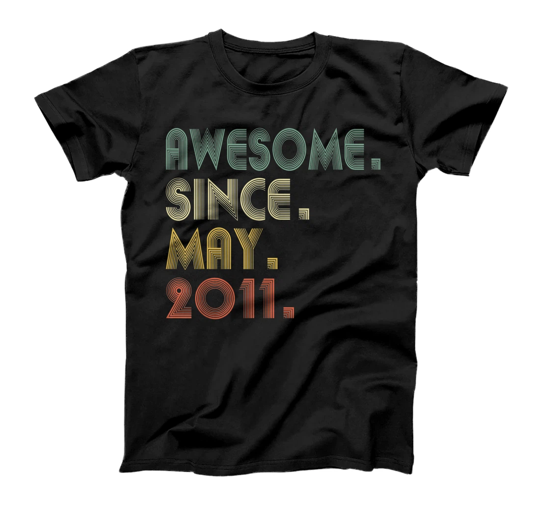 Awesome Since May 2011 Tee 10th Birthday Gift 10 Years T-Shirt