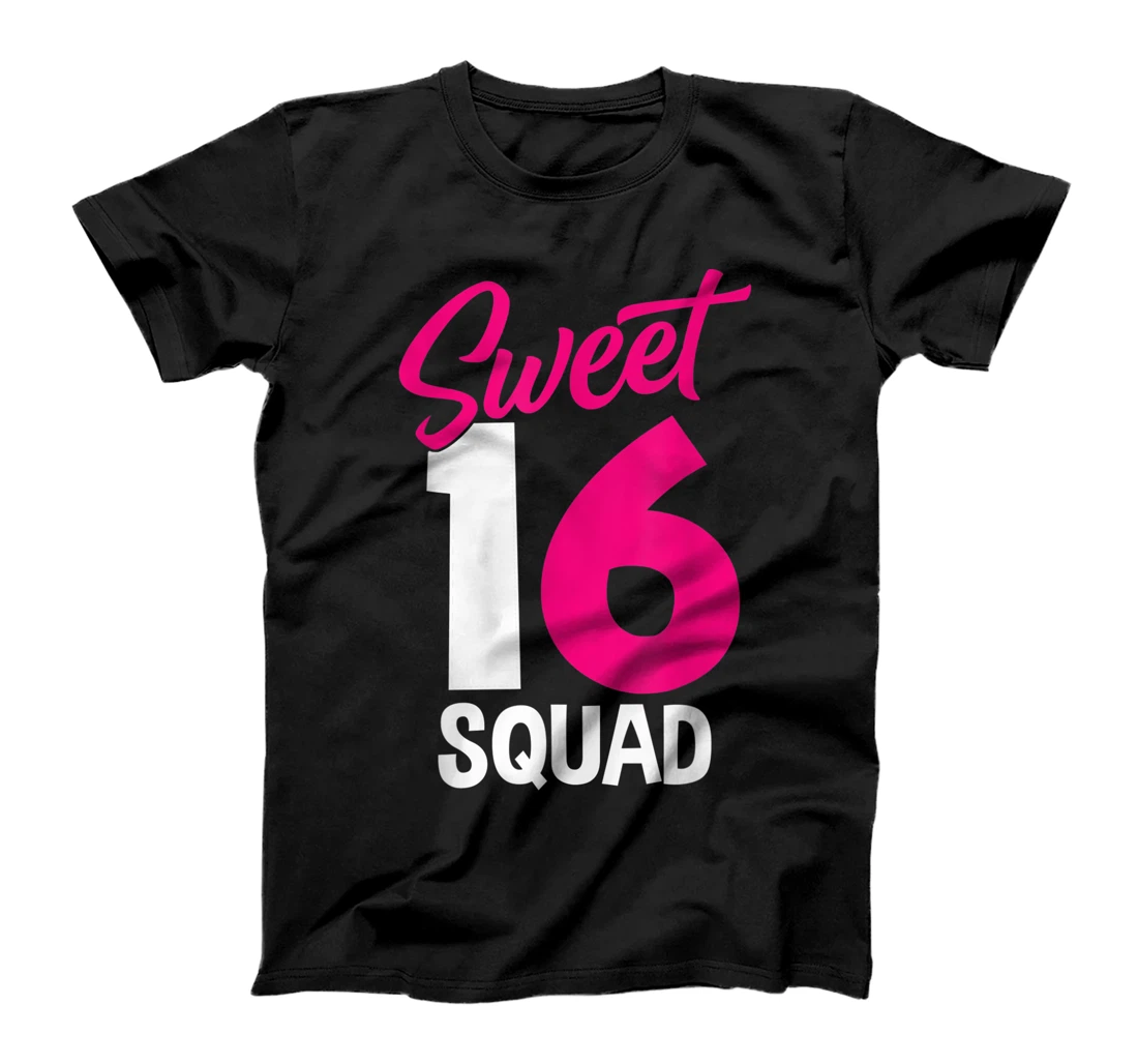 Sweet Sixteen Squad Parents Matching 16th Birthday Sweet 16 T-Shirt