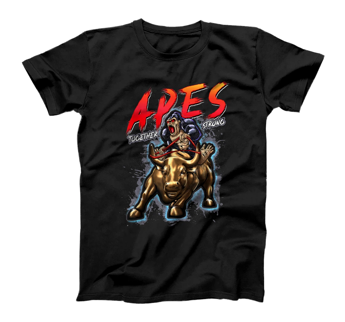 APES TOGETHER STRONG HODL STONK WALL STREET T-Shirt