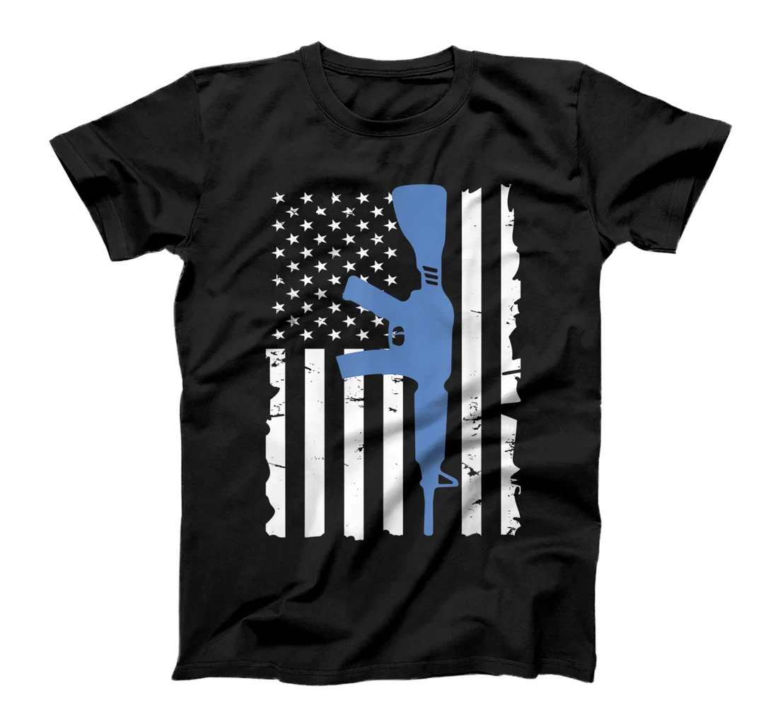 Second Amendment American Flag Funny Gun Owner 2A T-Shirt