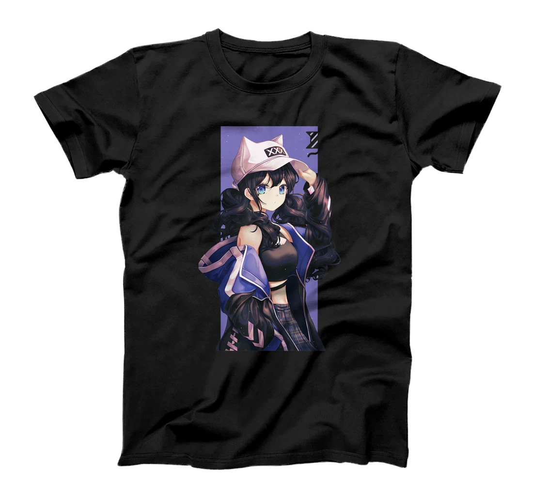 Waifu Anime Girl Aesthetic Kawaii Japanese Neko Cat Girl T-Shirt