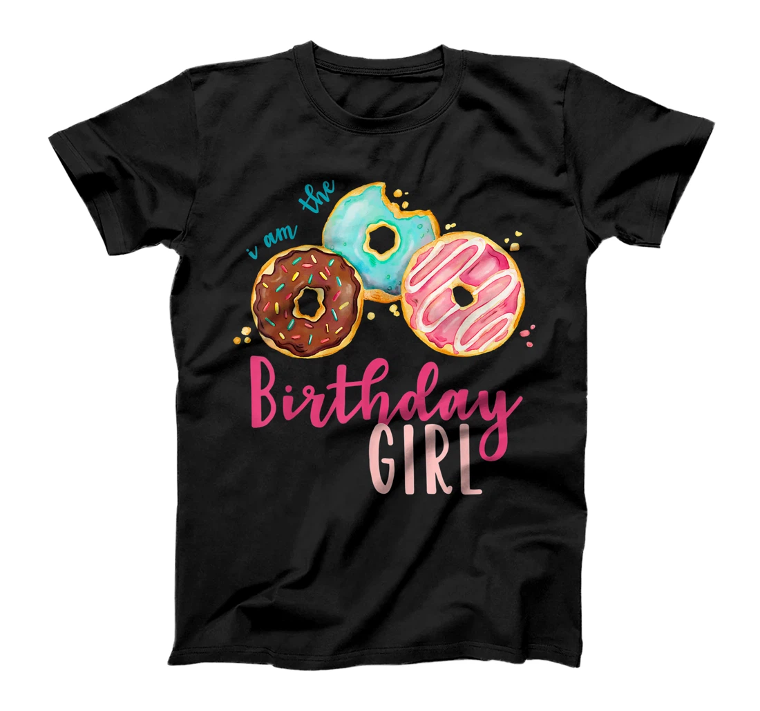 The Birthday Girl Donut Birthday Party Theme Family T-Shirt