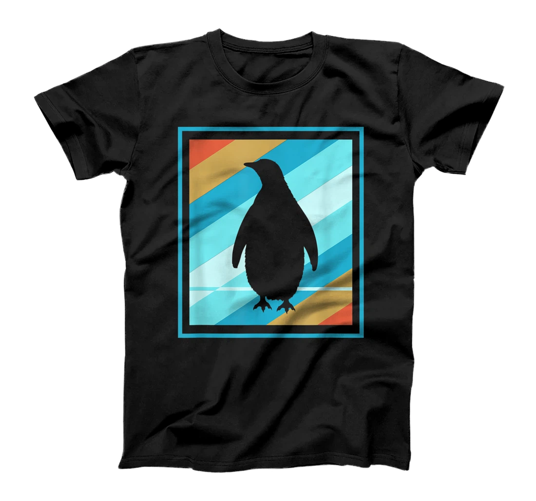 Vintage Love Penguin Gift Penguin Lover Silhouette Gifts T-Shirt