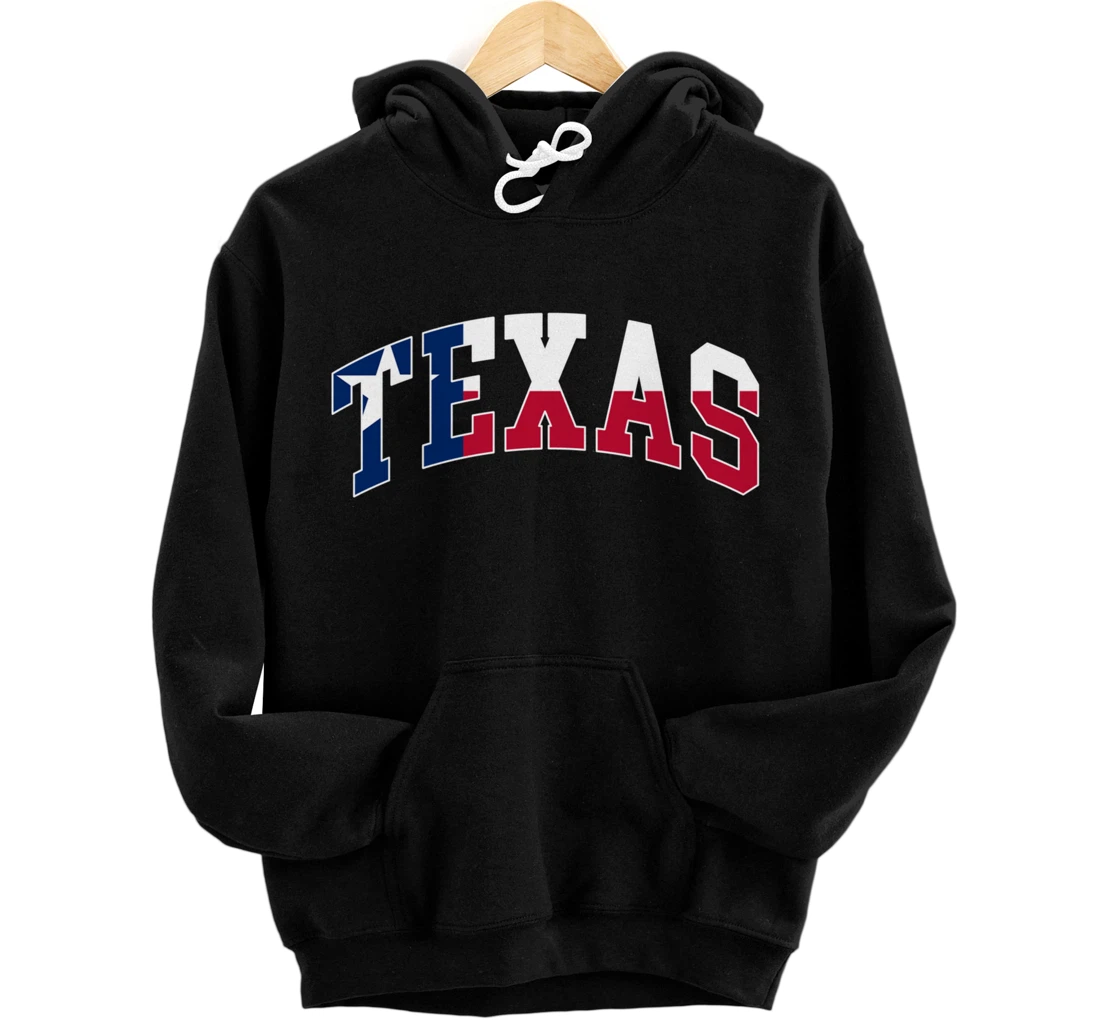 Texas - Throwback Design - Flag of Texas - Classic Pullover Hoodie