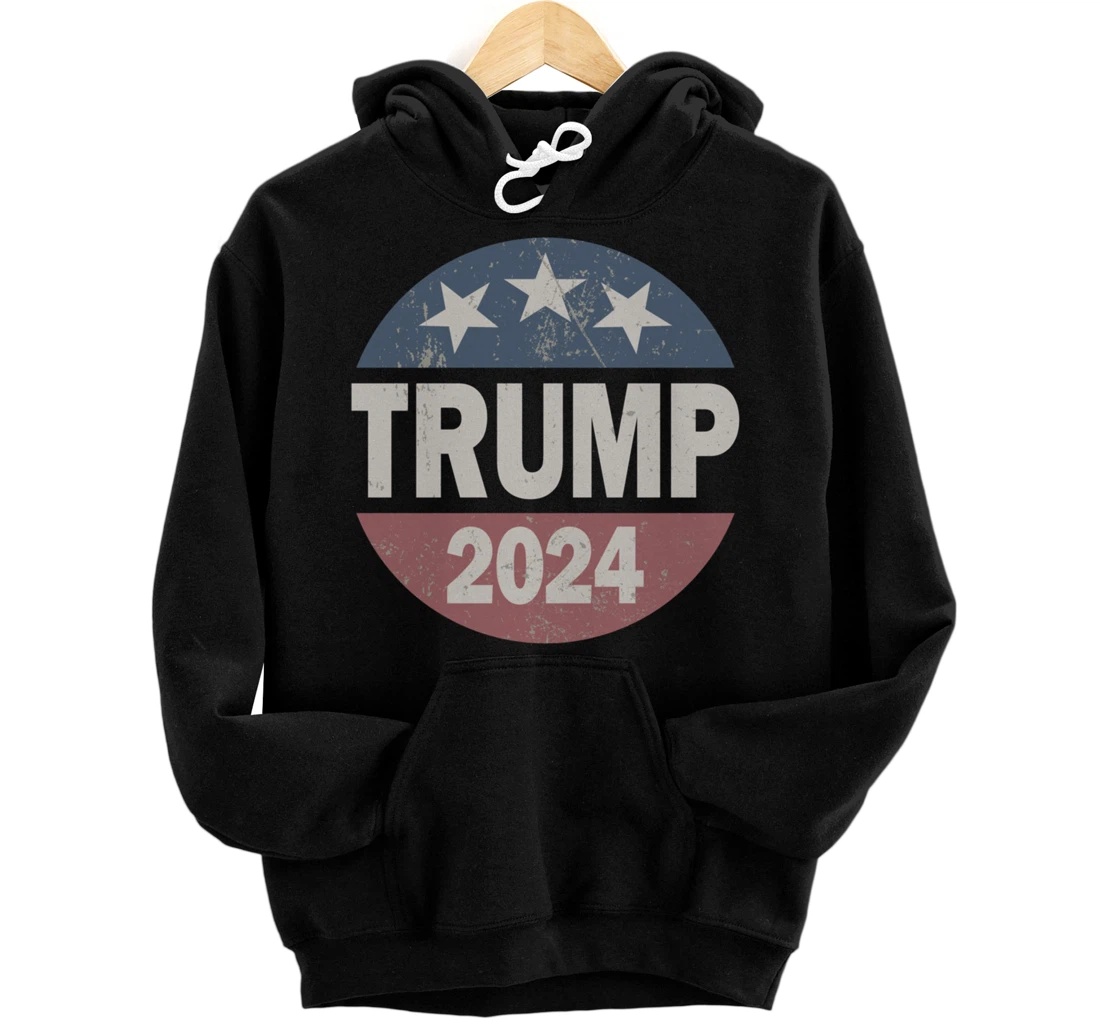 Vintage Trump 2024 Pullover Hoodie