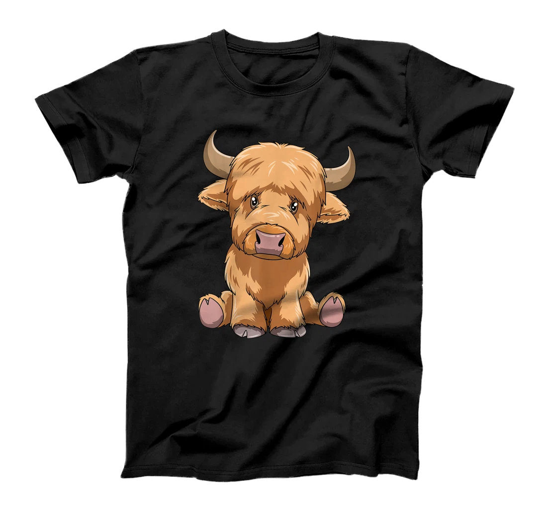 Cute Scottish Highland Cow Scotland Lovers T-Shirt