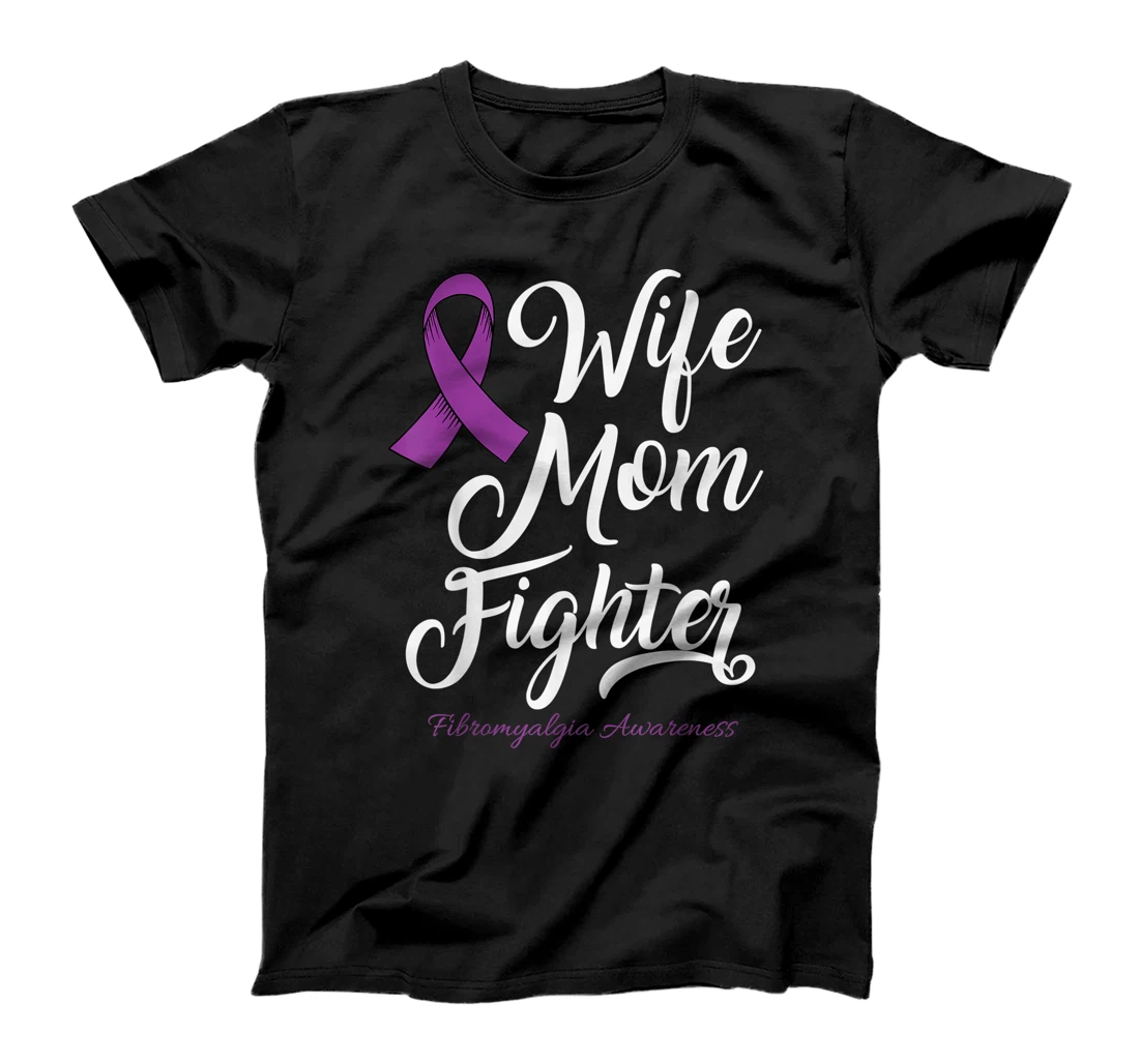 Wife Mom Fibromyalgia Awareness Survivor Women Girl T-Shirt