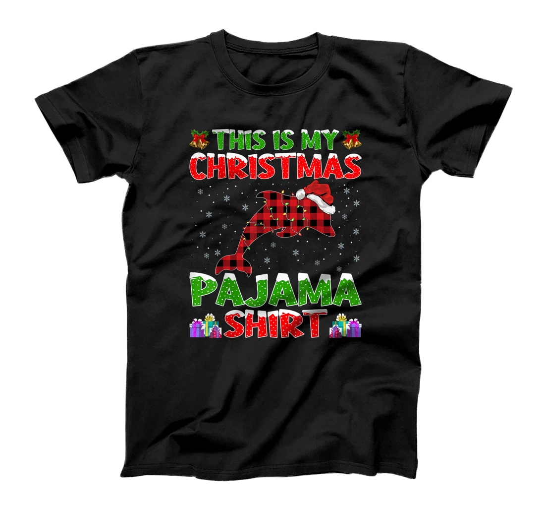 This Is My Christmas Pajama Shirt Dolphin Christmas T-Shirt