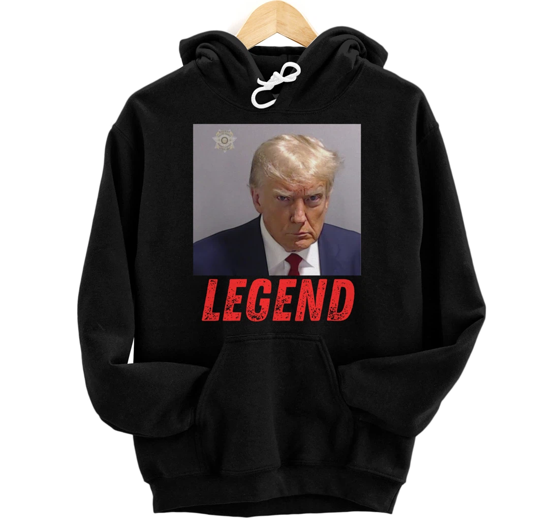 Wanted For President 2024 - Trump Mugshot Pullover Hoodie