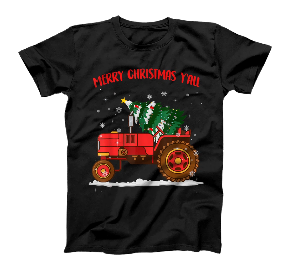 Ph Merry Christmas Tractor Costume Christmas Tree Gift T-Shirt