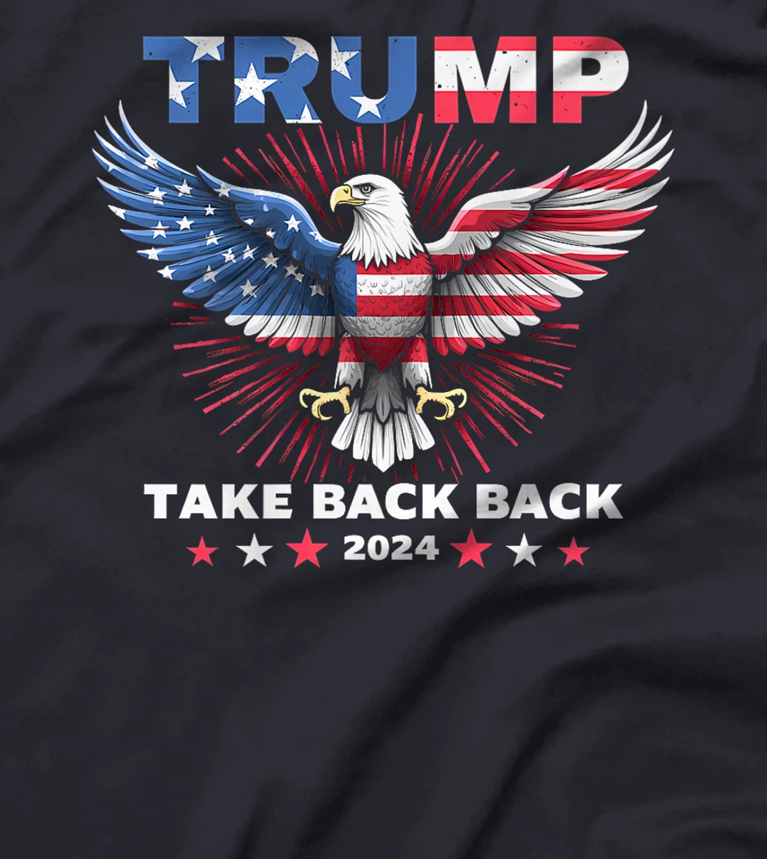 Trump Take America Back 2024 American Flag Eagle President Premium T-Shirt