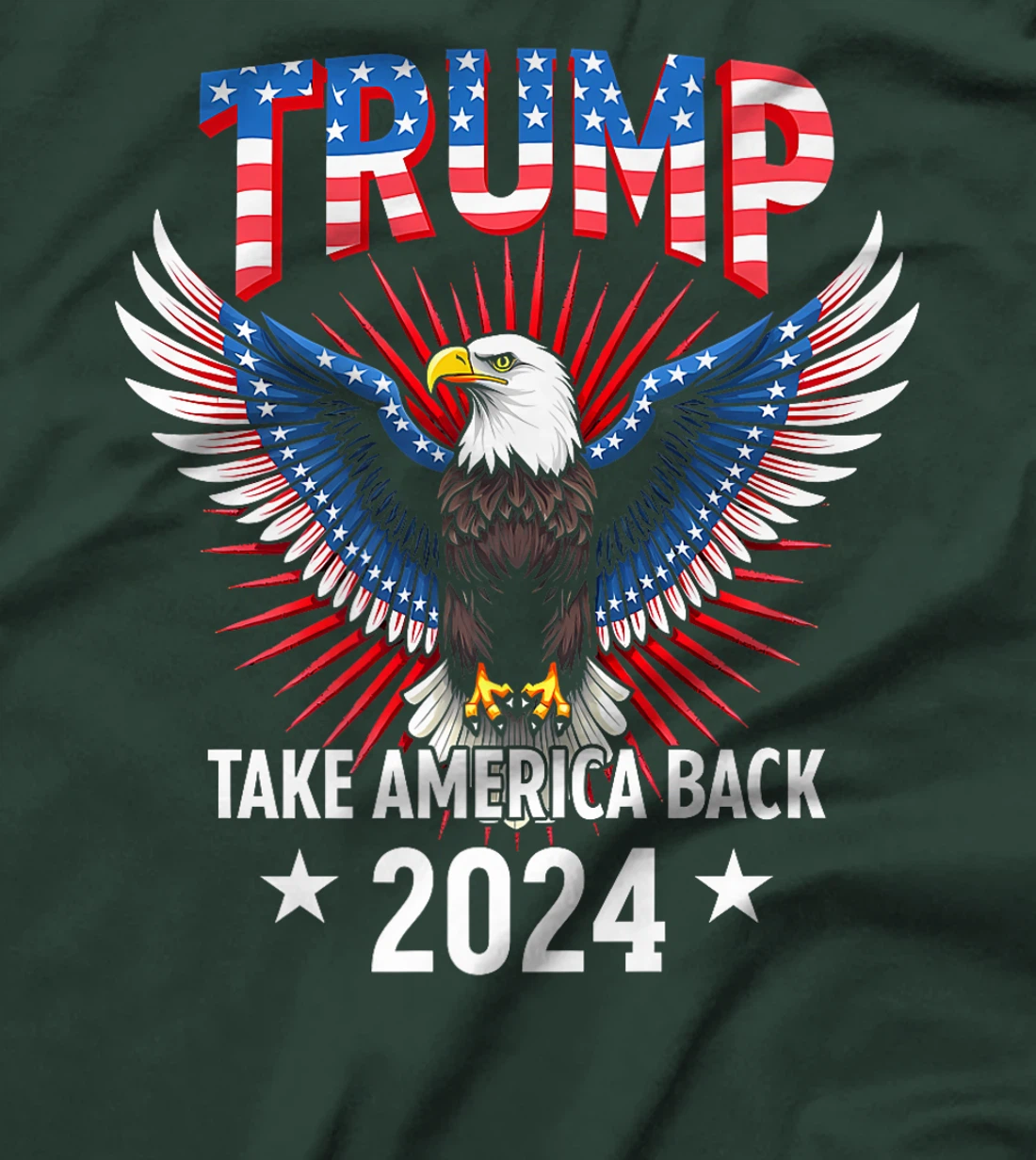 Trump Take America Back 2024 American Flag Eagle President Premium T-Shirt