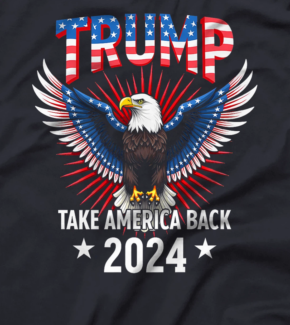 Trump Take America Back 2024 American Flag Eagle President Premium T-Shirt