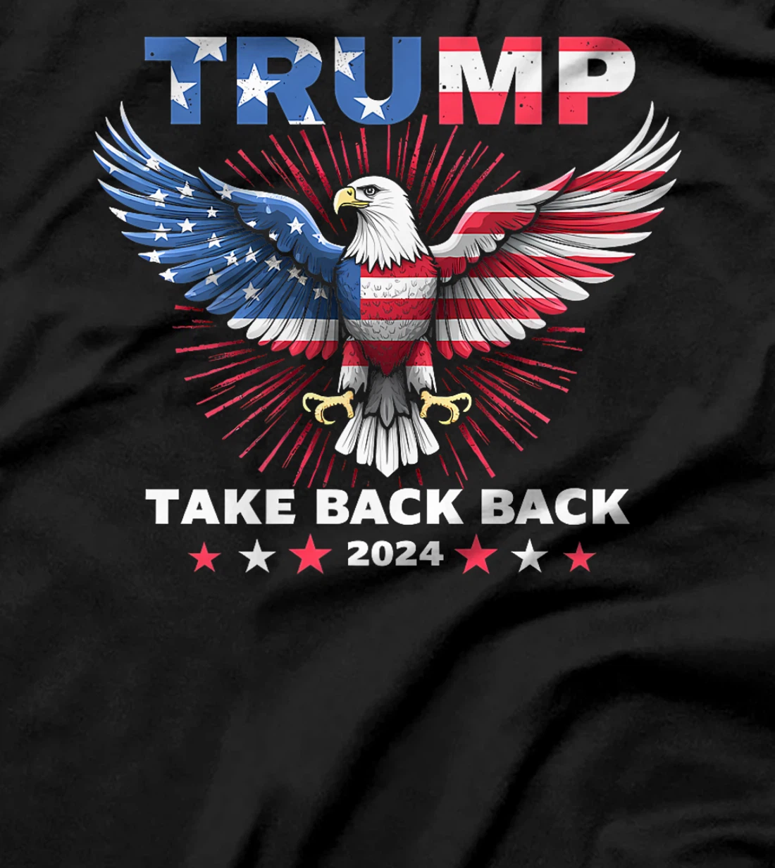Trump Take America Back 2024 American Flag Eagle President Premium T-Shirt