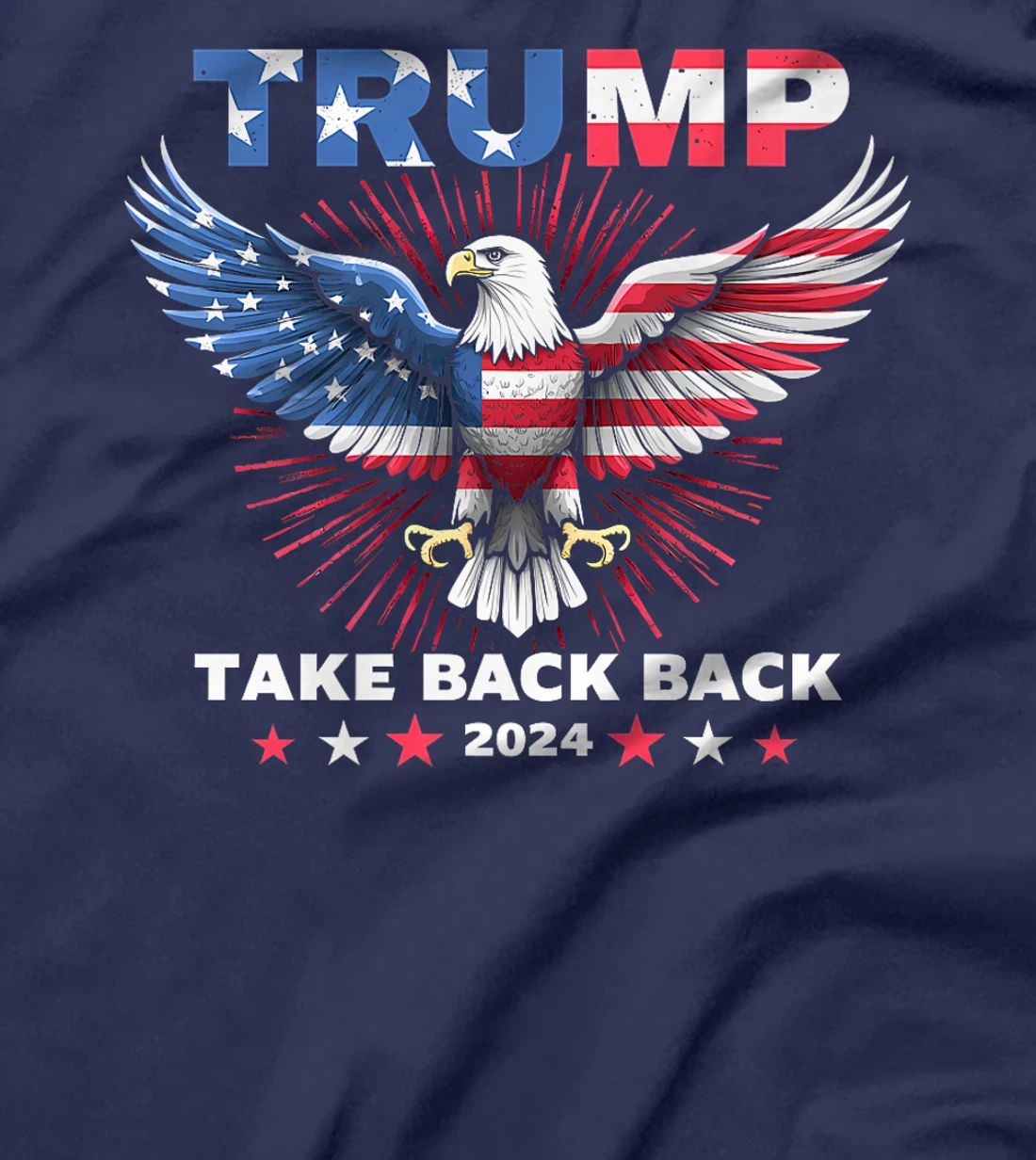 Trump Take America Back 2024 American Flag Eagle President Premium T-Shirt