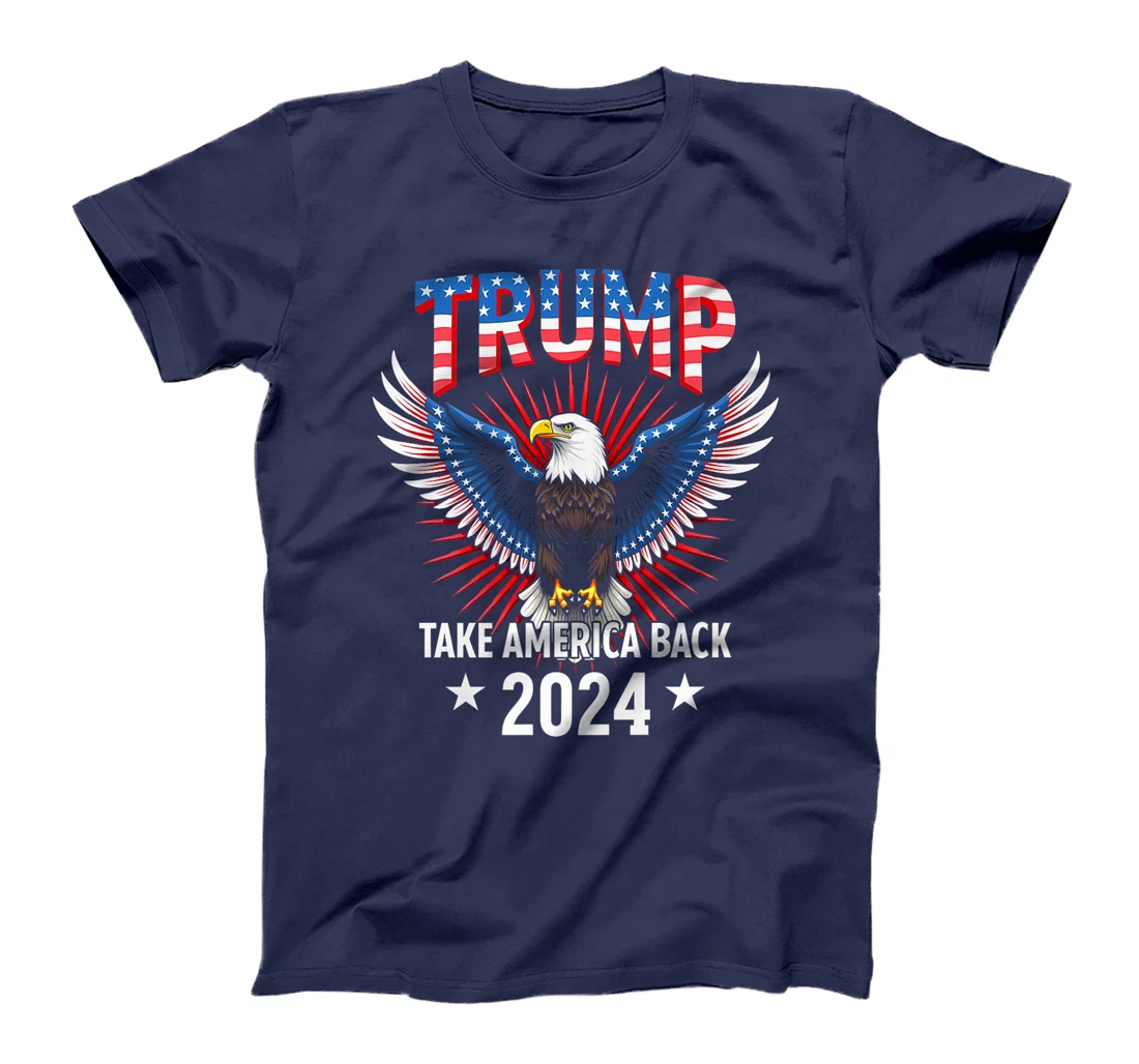 Trump Take America Back 2024 American Flag Eagle President Premium T-Shirt