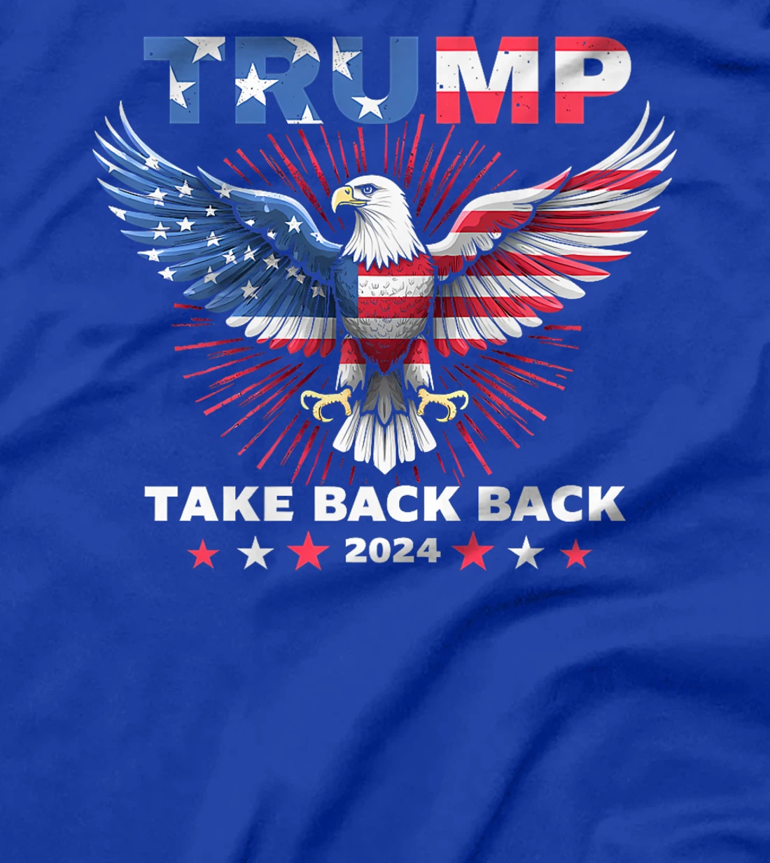 Trump Take America Back 2024 American Flag Eagle President Premium T-Shirt