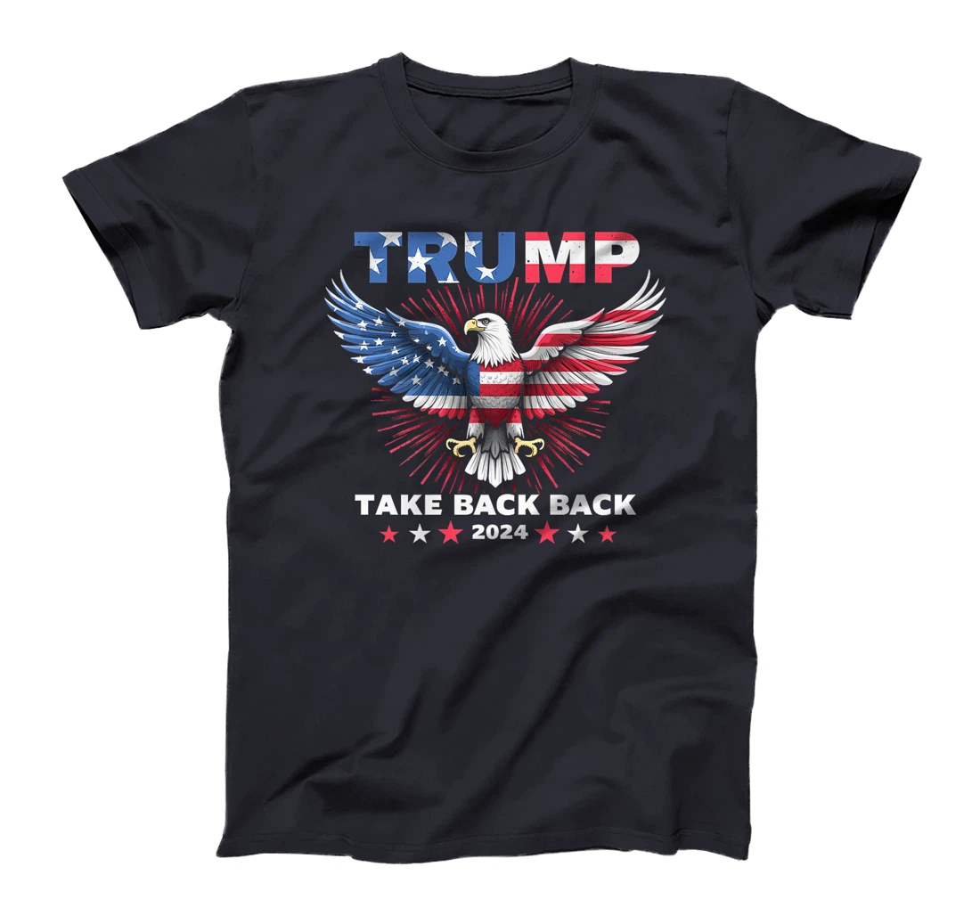 Trump Take America Back 2024 American Flag Eagle President Premium T-Shirt