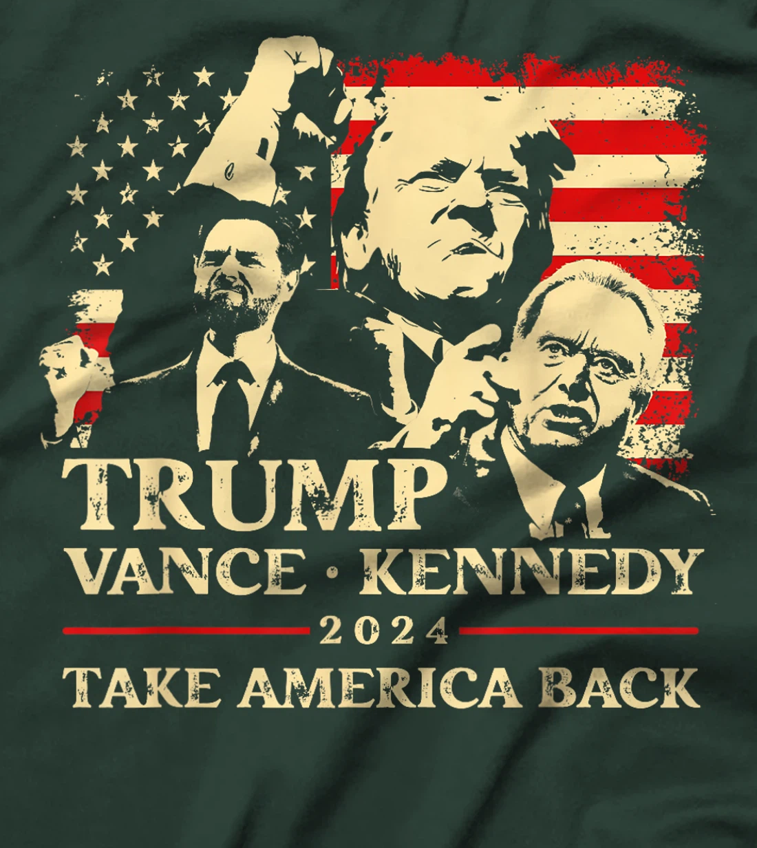 Trump Vance Kennedy Take America Back Republican Felon Trump T-Shirt