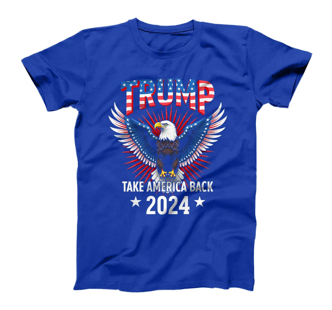 Trump Take America Back 2024 American Flag Eagle President Premium T-Shirt