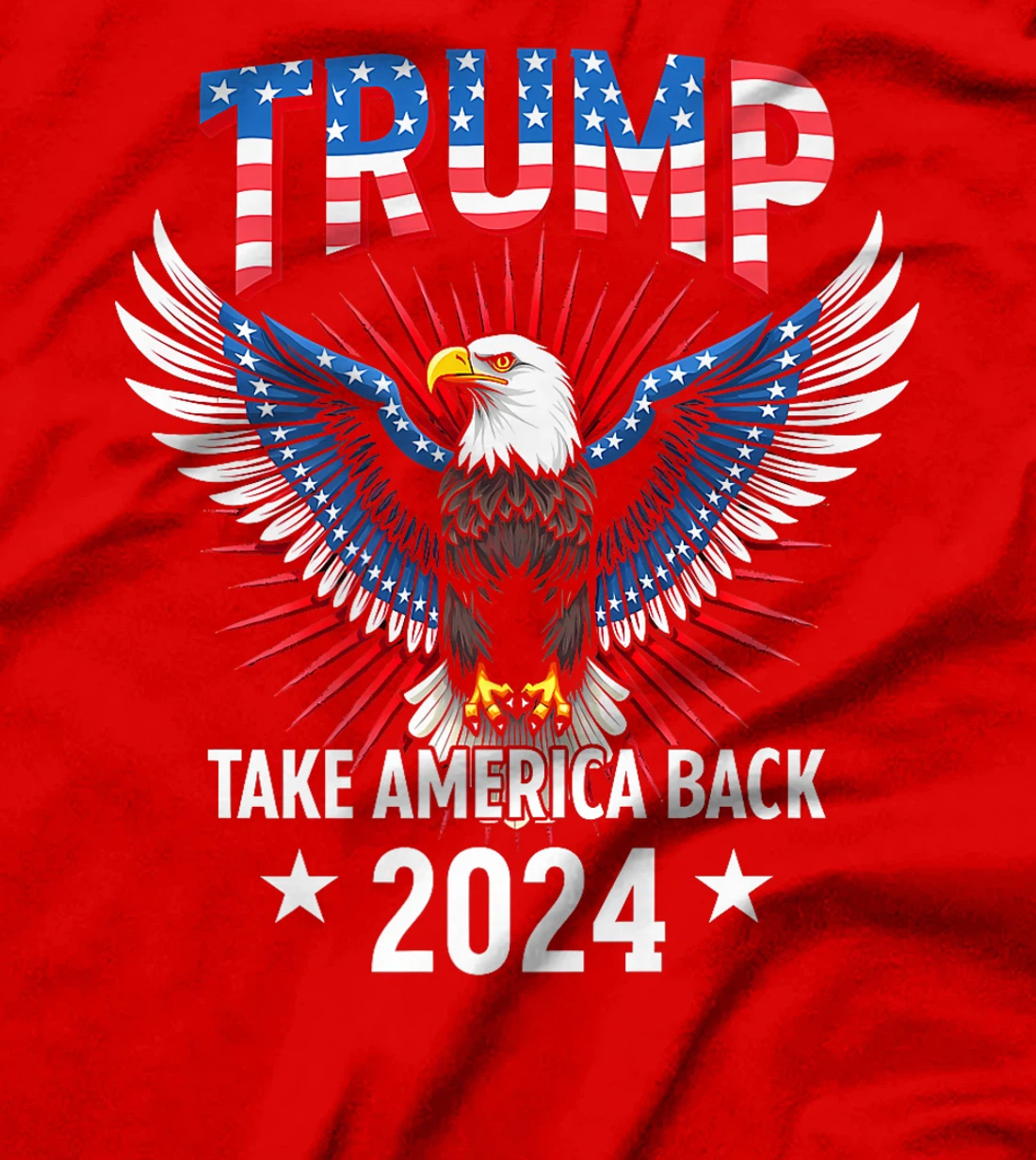 Trump Take America Back 2024 American Flag Eagle President Premium T-Shirt