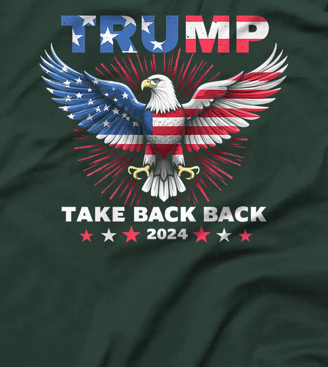 Trump Take America Back 2024 American Flag Eagle President Premium T-Shirt
