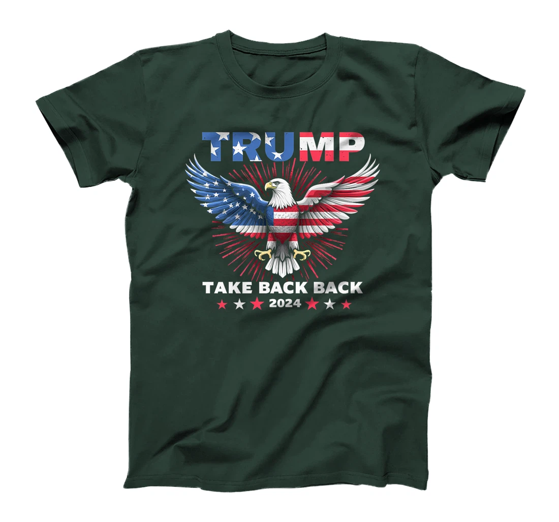 Trump Take America Back 2024 American Flag Eagle President Premium T-Shirt