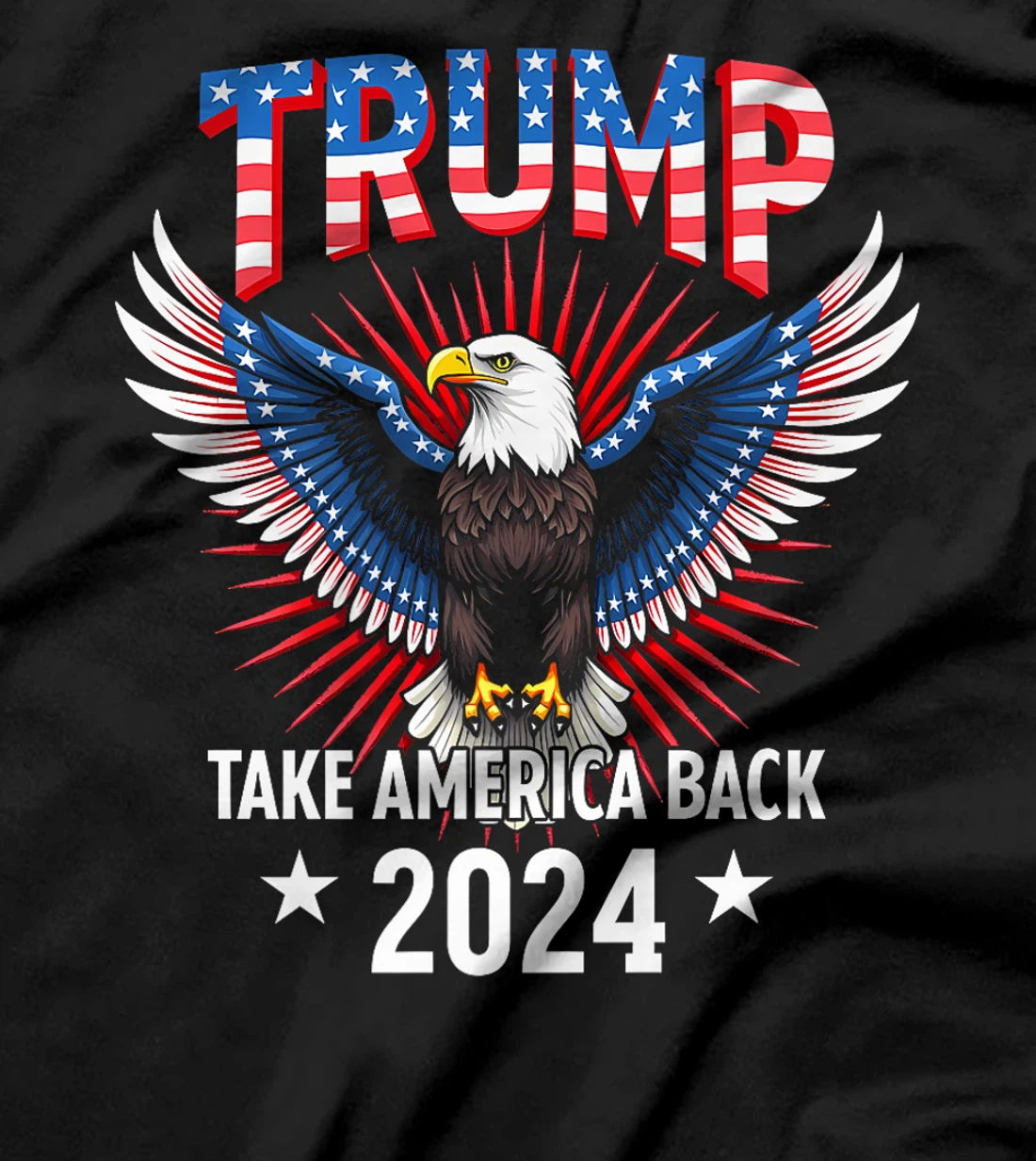 Trump Take America Back 2024 American Flag Eagle President Premium T-Shirt
