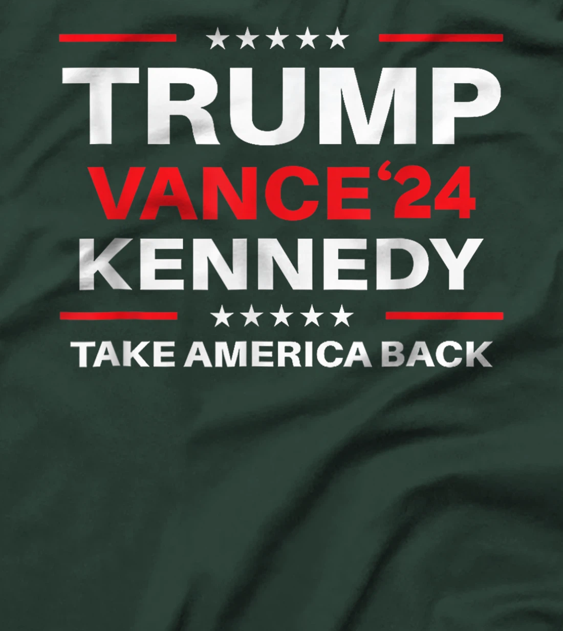 Trump Vance Kennedy 2024 take America back again T-Shirt