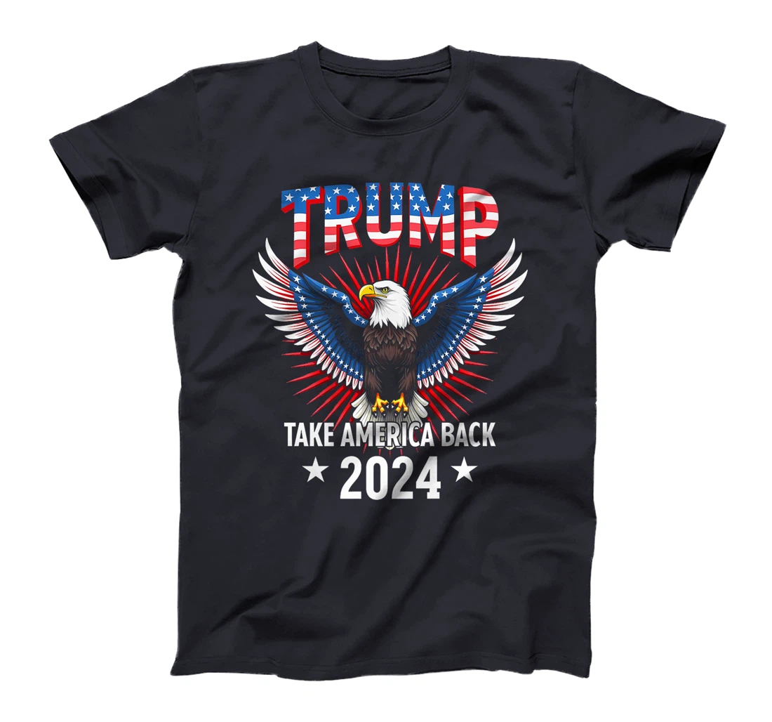 Trump Take America Back 2024 American Flag Eagle President Premium T-Shirt