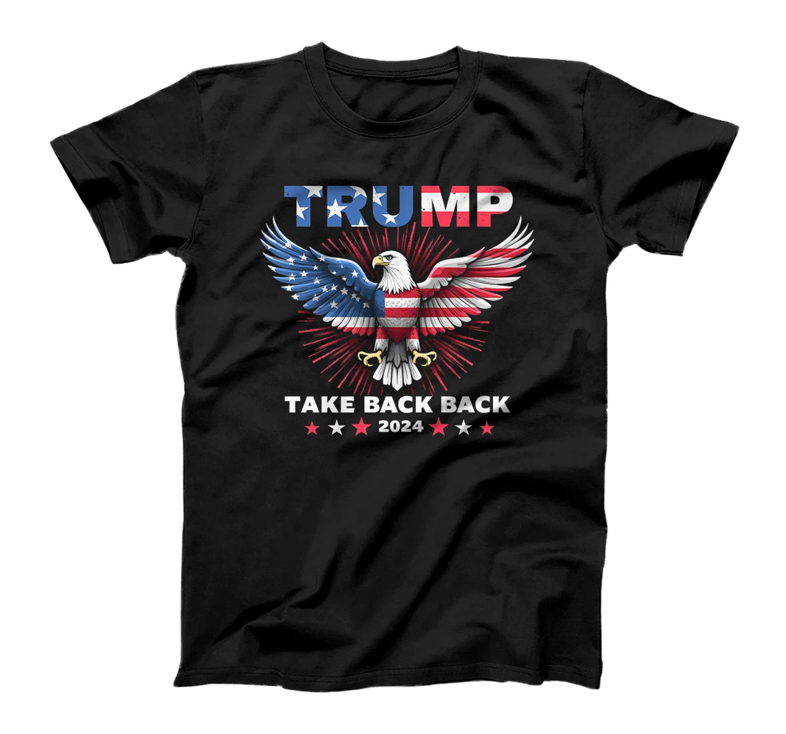 Trump Take America Back 2024 American Flag Eagle President Premium T-Shirt