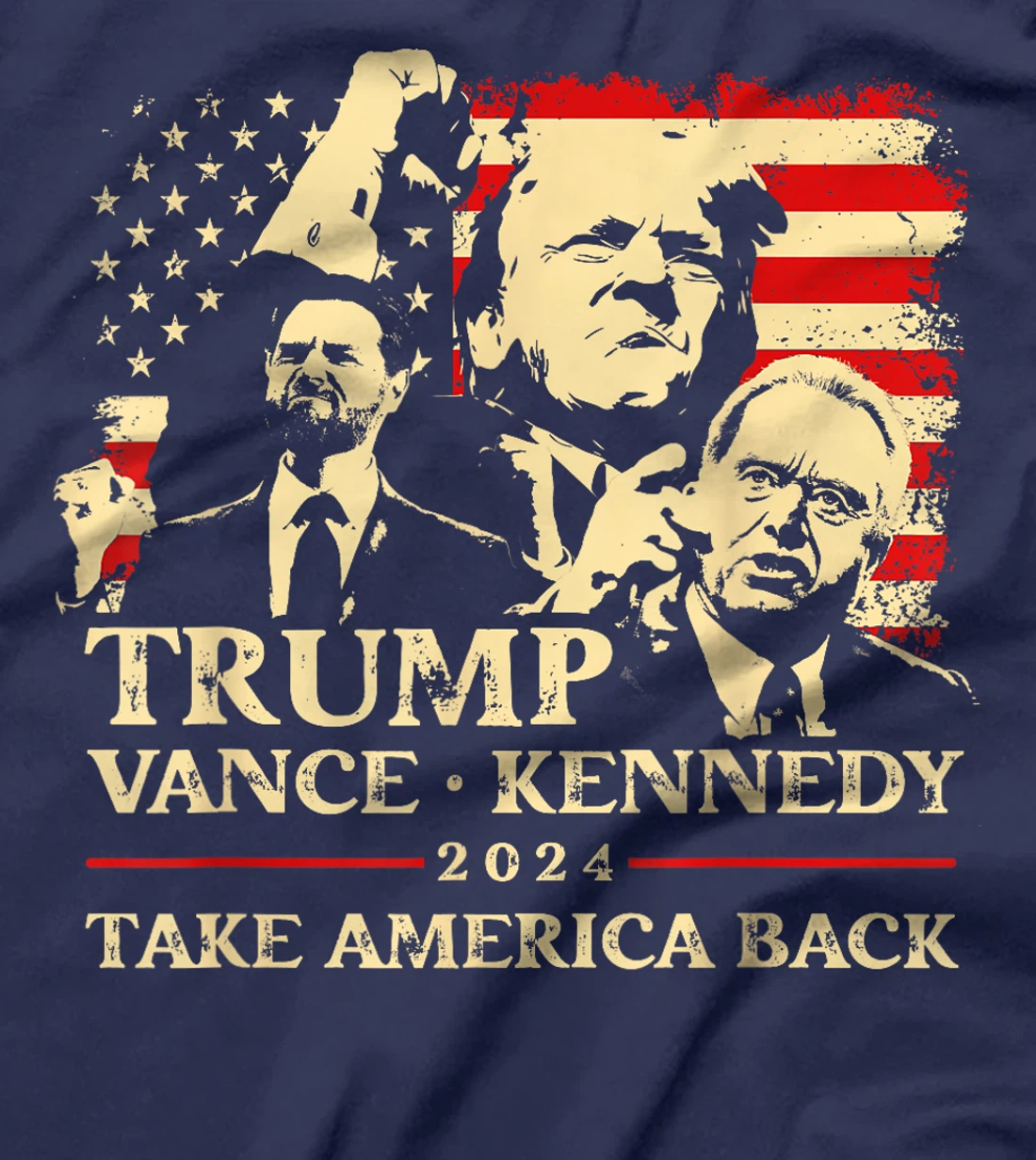 Trump Vance Kennedy Take America Back Republican Felon Trump T-Shirt