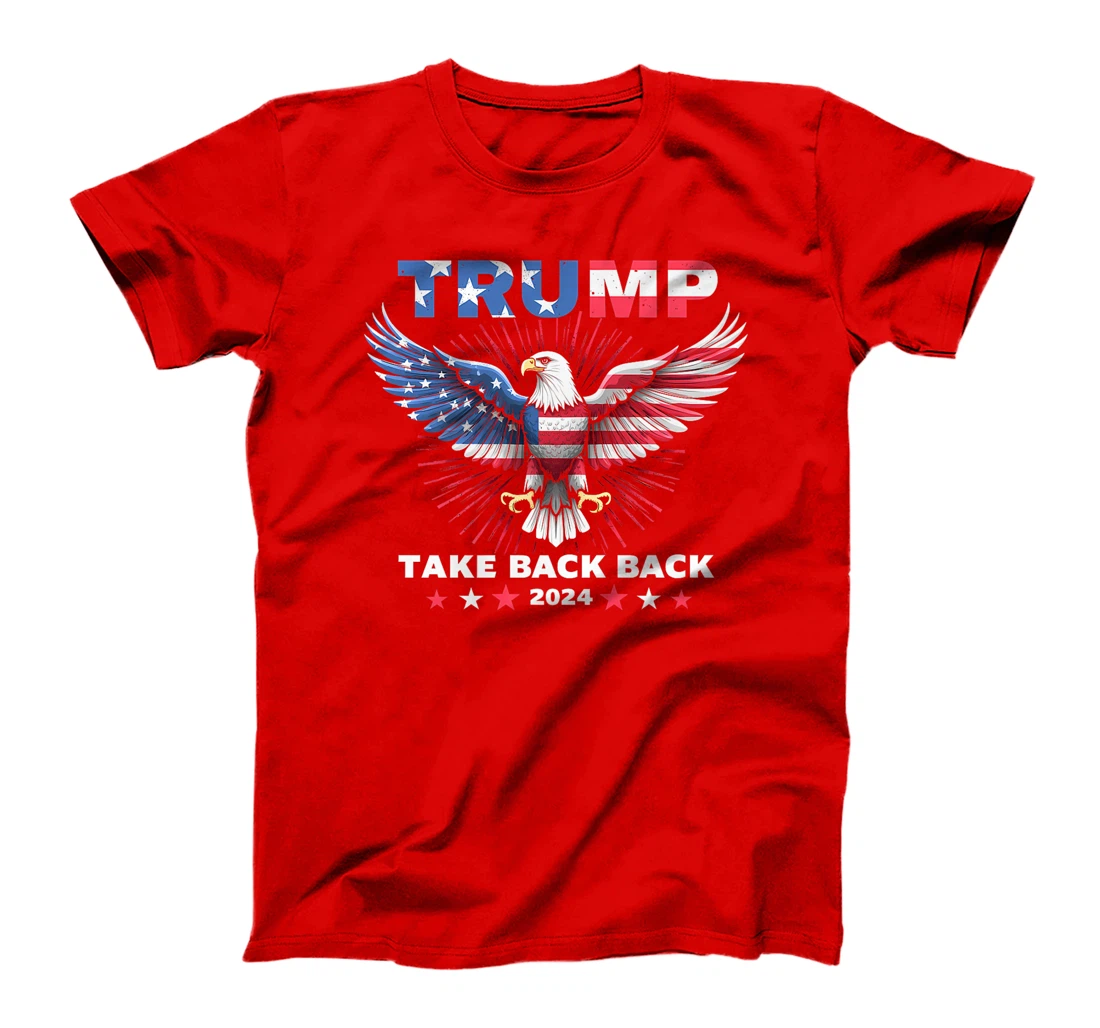 Trump Take America Back 2024 American Flag Eagle President Premium T-Shirt