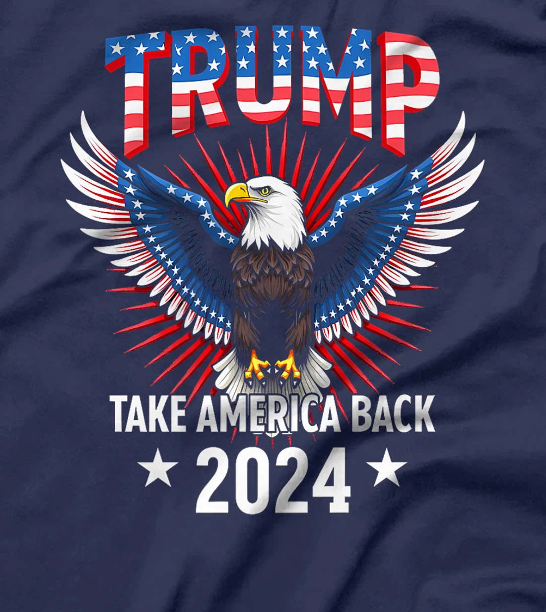Trump Take America Back 2024 American Flag Eagle President Premium T-Shirt