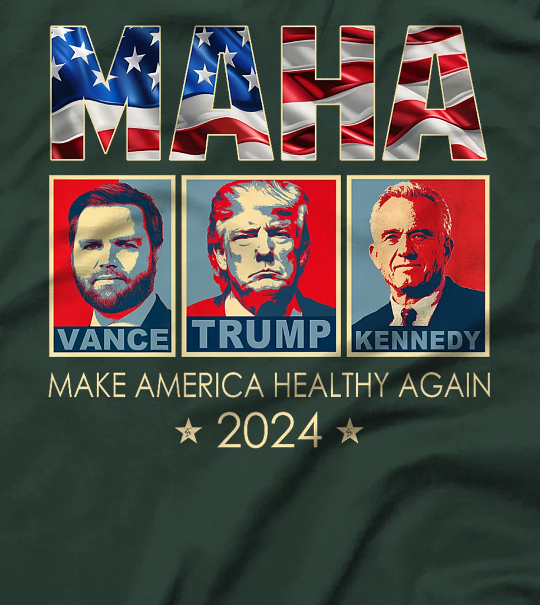 Trump Vance Kennedy 2024 MAHA Make America Healthy Again Premium T-Shirt