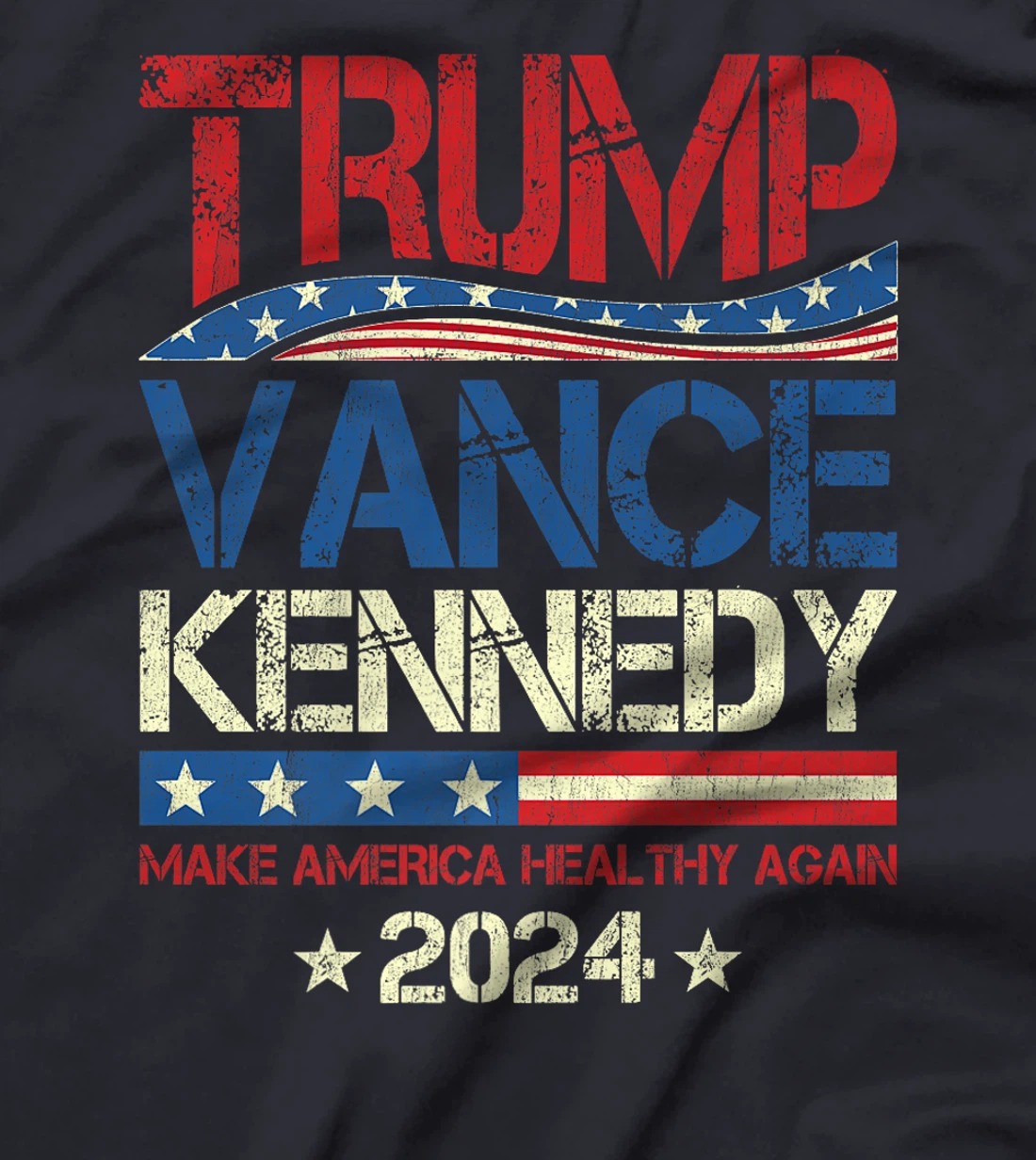 Womens Trump Vance Kennedy 2024 MAHA Make America Healthy Again T-Shirt