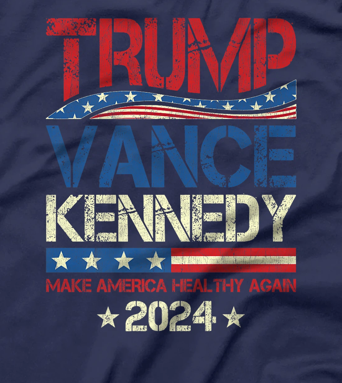 Womens Trump Vance Kennedy 2024 MAHA Make America Healthy Again T-Shirt