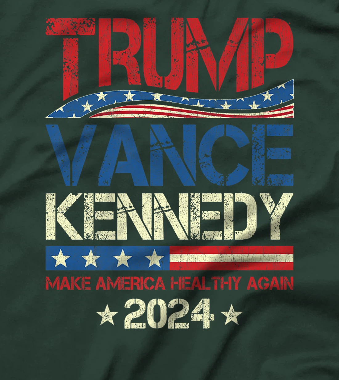 Womens Trump Vance Kennedy 2024 MAHA Make America Healthy Again T-Shirt