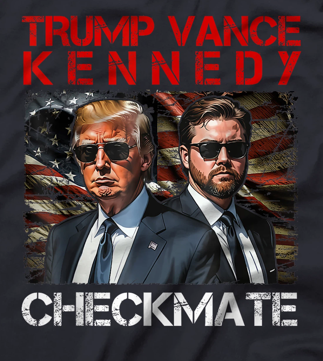 Trump Vance Kennedy Checkmate 2024 Election Republican Trump T-Shirt