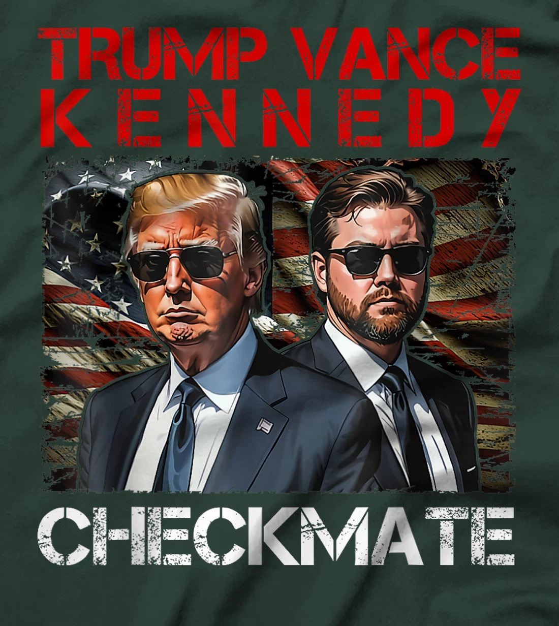 Trump Vance Kennedy Checkmate 2024 Election Republican Trump T-Shirt